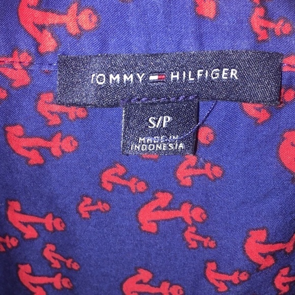 Tommy Hilfiger Button Down Nautical Blouse Size Small - Picture 6 of 6